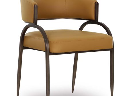 Tatum Vegan Leather Dining Chair, Tan Online