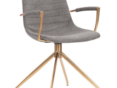 Andres Swivel Dining Chair, Belfast Koala Grey For Discount