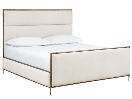 Yasmine King Bed, Zenith Alabaster For Cheap