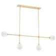 Andrews Linear Chandelier, Aged Brass Sale