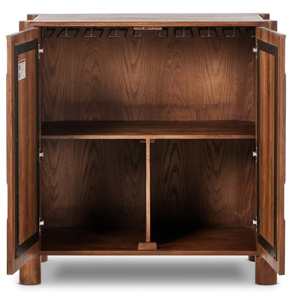 Ezri Bar Cabinet, Cocoa For Sale