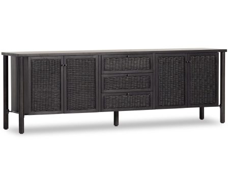 Veta Media Console, Black Online Hot Sale