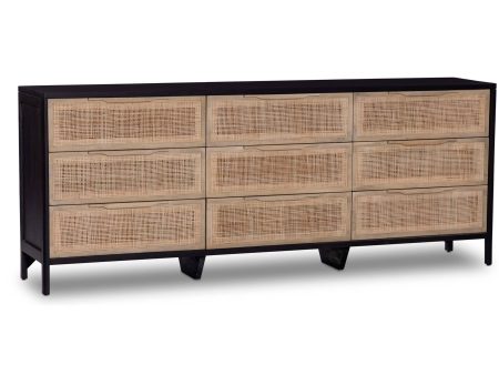 Sydney 9 Drawer Dresser, Black Wash Online Hot Sale