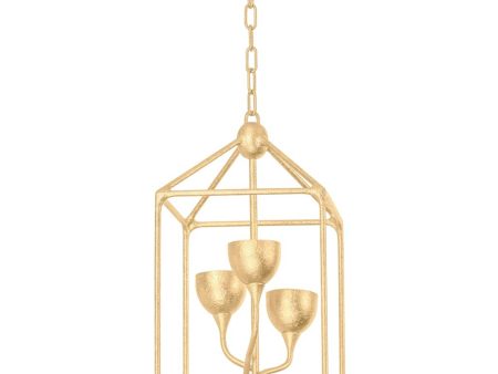 Westwood 5 Light Lantern, Vintage Gold Online Hot Sale