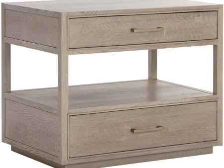 Bridgerton Nightstand, Greige Online