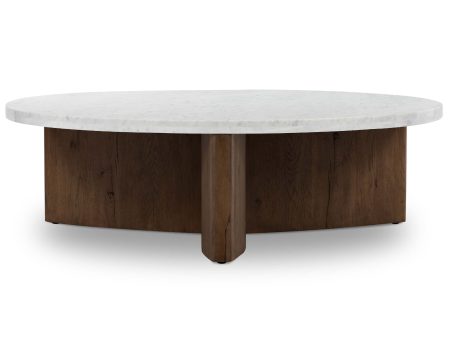 Toli Coffee Table, Italian White Rustic Fawn Sale