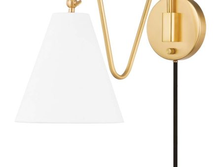 Onda Wall Sconce, Aged Brass Fashion