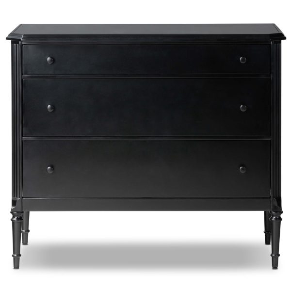 Lendon 3 Drawer Dresser, Black Discount