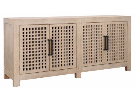 Devina 4 Door Sideboard, Light Warm Wash Online