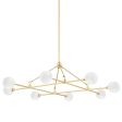 Andrews Chandelier, Aged Brass Online Sale