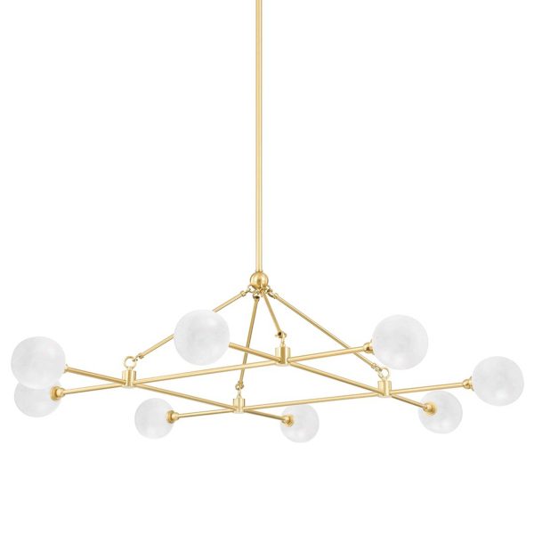 Andrews Chandelier, Aged Brass Online Sale