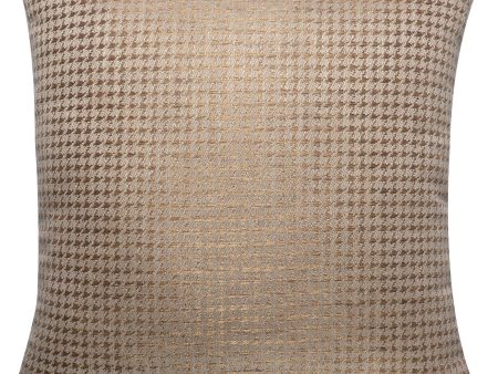 Allure Pillow, Beige Gold Herringbone Supply