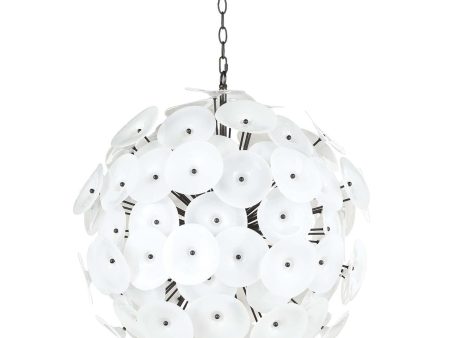 Poppy Chandelier, White Fashion