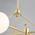 Andrews Chandelier, Aged Brass Online Sale