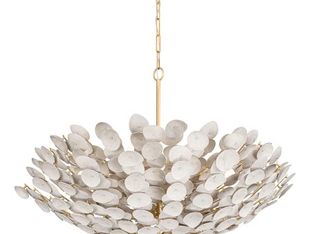 Aimi 9 Light Chandelier, Vintage Gold Leaf on Sale