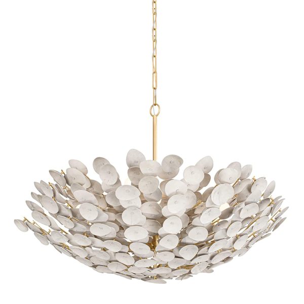 Aimi 9 Light Chandelier, Vintage Gold Leaf on Sale