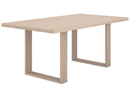 Thanus 72  Rectangular Dining Table, Light Oak Supply