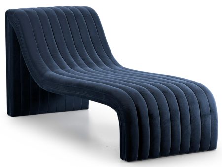 Augustine Chaise Lounge, Sapphire Navy Online Hot Sale