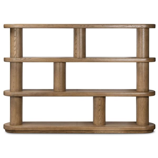 Luciana Bookcase, Smoked Oak For Cheap