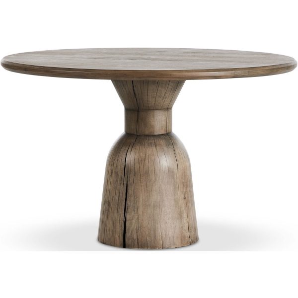 Xiomara Round Dining Table, Aged Drifted Oak Sale