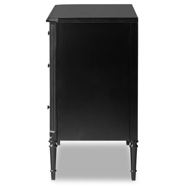 Lendon 3 Drawer Dresser, Black Discount