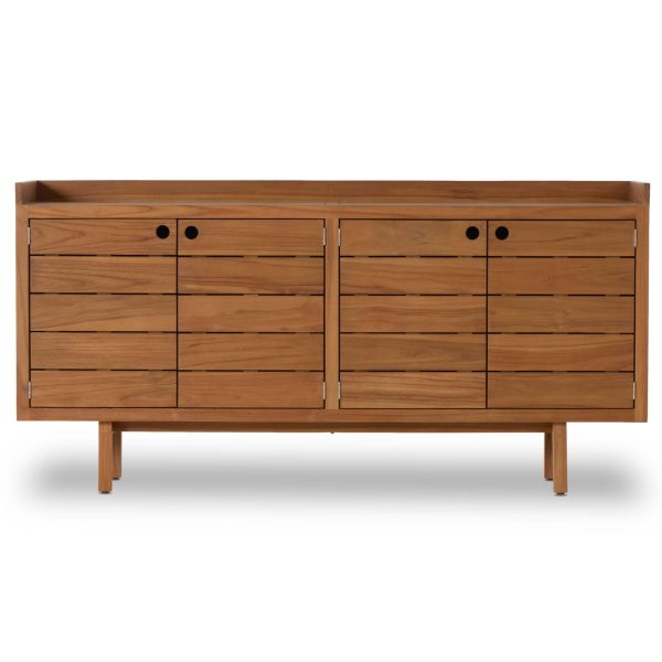 Lula Outdoor Sideboard, Natural Teak Cheap