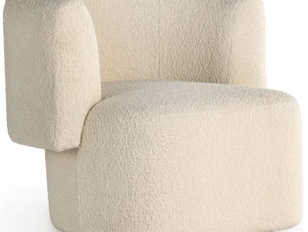 Tybalt Swivel Chair, Sheepskin Natural For Sale