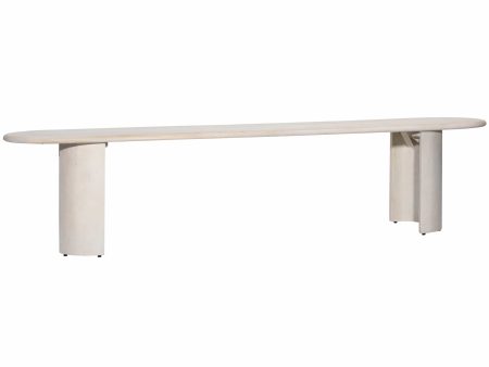 Cielo Bench, White Wash Supply