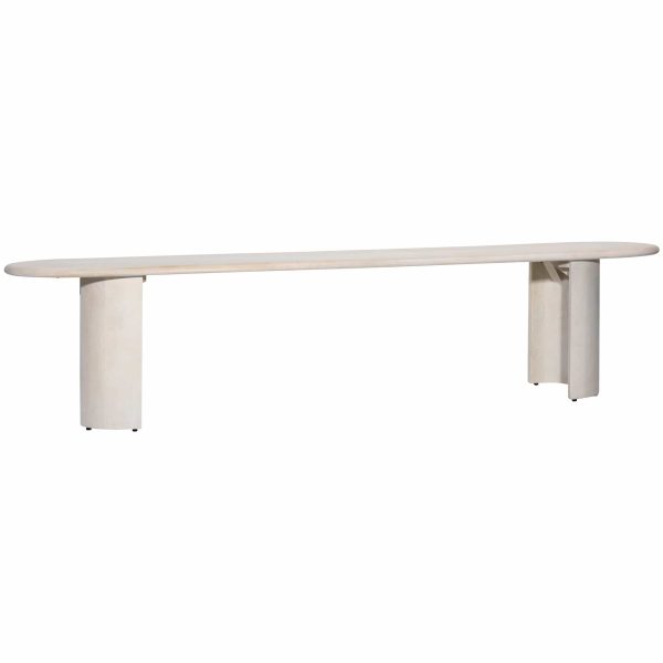 Cielo Bench, White Wash Supply