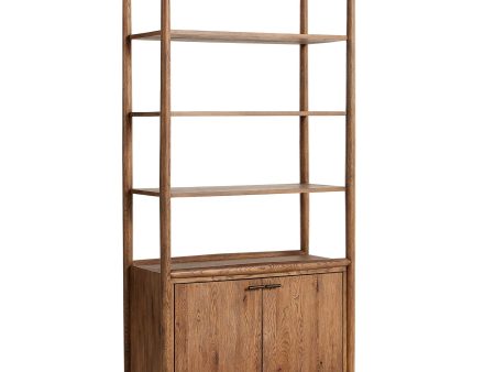 Glenview Bookcase, Weathered Oak Online