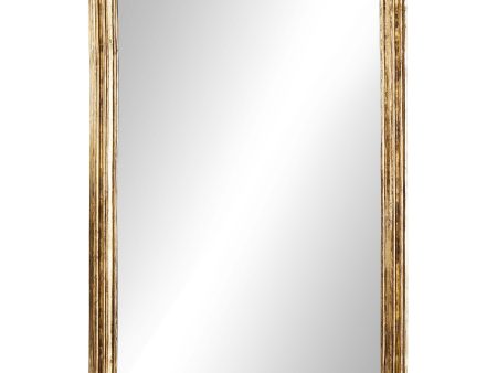 Vintage Louis Floor Mirror, Antiqued Gold Leaf Online Hot Sale