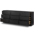 Millie 9 Drawer Dresser, Matte Black Online Hot Sale