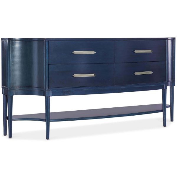 Mazarine Credenza, Blue on Sale