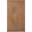 Millie Panel and Glass Door Cabinet, Drifted Oak For Cheap