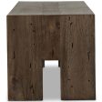 Abaso Large Bench, Rustic Ebony For Discount