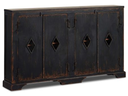 The Humptulips River Moonshine Cabinet, Distressed Burnt Black Supply