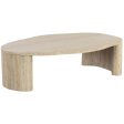 Abina Coffee Table, Travertine For Discount