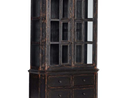 The  You Will Need A Lot of Hinges  Cabinet, Distressed Burnt Black For Discount