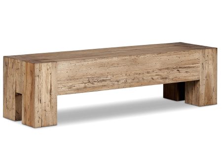 Abaso Bench, Rustic Oak Online Sale