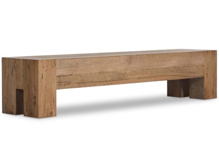 Abaso Large Bench, Rustic Wormwood Hot on Sale