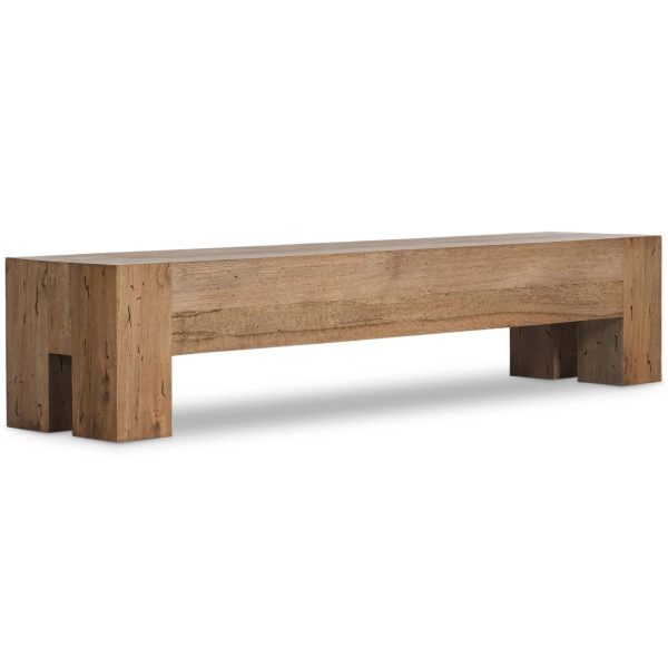 Abaso Large Bench, Rustic Wormwood Hot on Sale