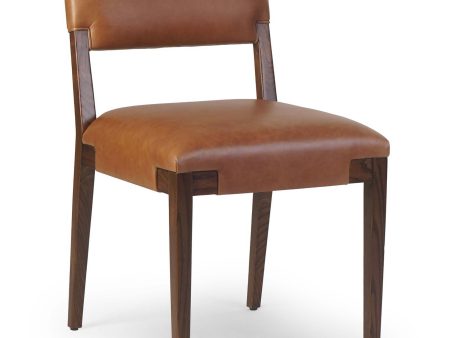 Tamari Leather Dining Chair, Sonoma Chestnut, Set of 2 For Sale