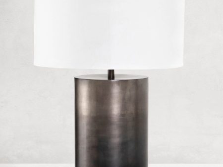 Cameron Table Lamp, Antique Pewter Online Hot Sale