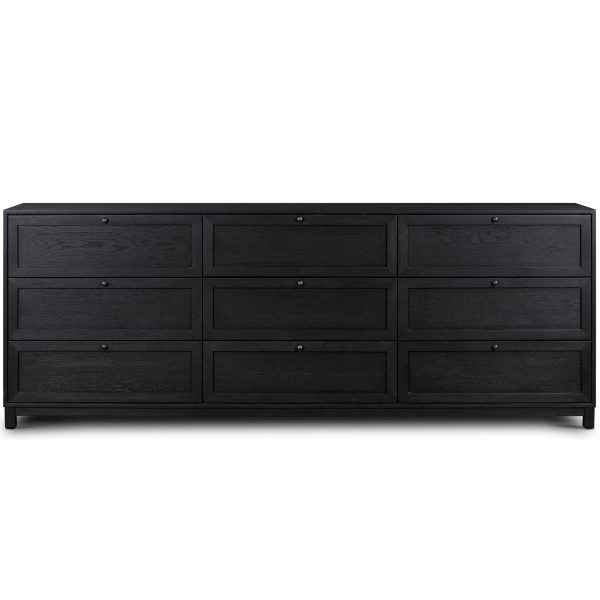 Millie 9 Drawer Dresser, Matte Black Online Hot Sale