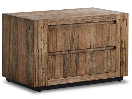 Abaso Nightstand, Rustic Wormwood Fashion