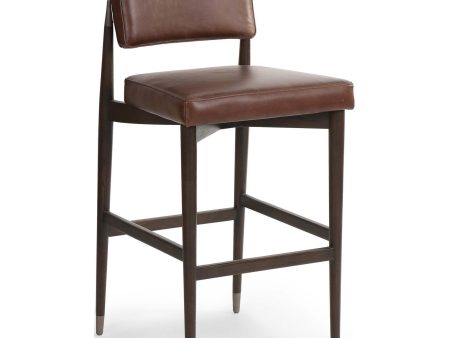 Anton Leather Bar & Counter Stool, Havana Brown Discount