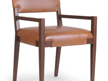 Tamari Leather Arm Chair, Sonoma Chestnut, Set of 2 Sale