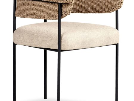 Carrie Outdoor Dining Chair, Ellor Beige Hot on Sale