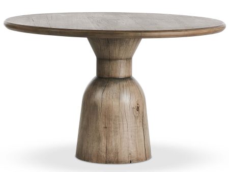 Xiomara Round Dining Table, Aged Drifted Oak Sale