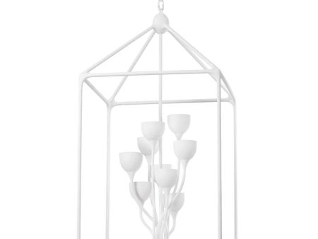 Westwood 12 Light Lantern, Gesso White Sale